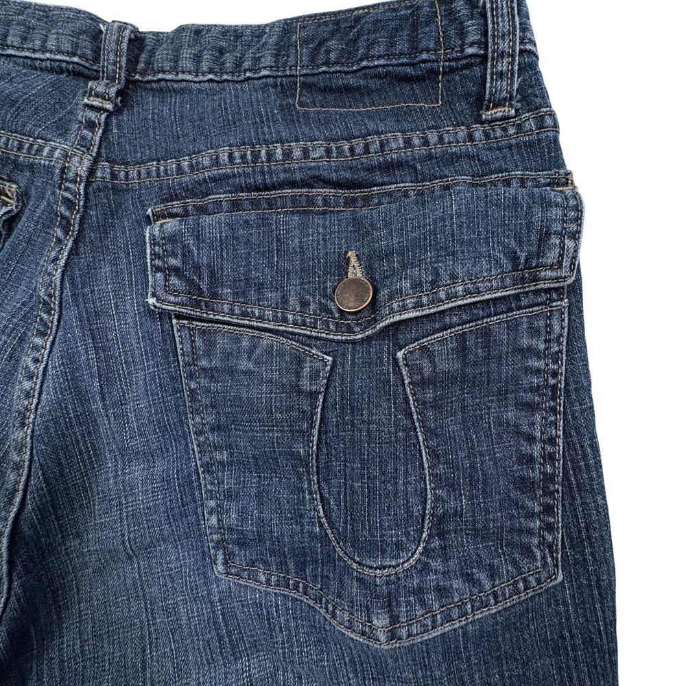 Vintage Y2K Calvin Klein Bootcut Jeans Men's 34x32 Blue Omega Flap Pocket